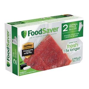 foodsaver 2-pack 8"x20' heat seal rolls