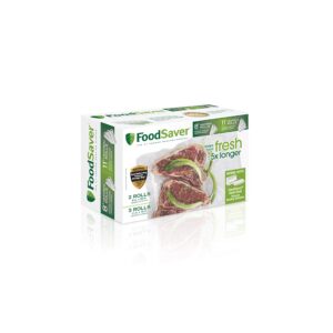 FoodSaver 2-in-1 Vacuum Sealing System with Starter Kit, 4800 Series, v4840 & FoodSaver 8" & 11" Rolls with unique multi layer construction, BPA free, Multi-Pack