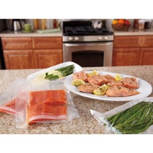 FoodSaver Compact Vacuum Sealer Machine Bundle with Sealer Bags and Rolls for Airtight Food Storage and Sous Vide
