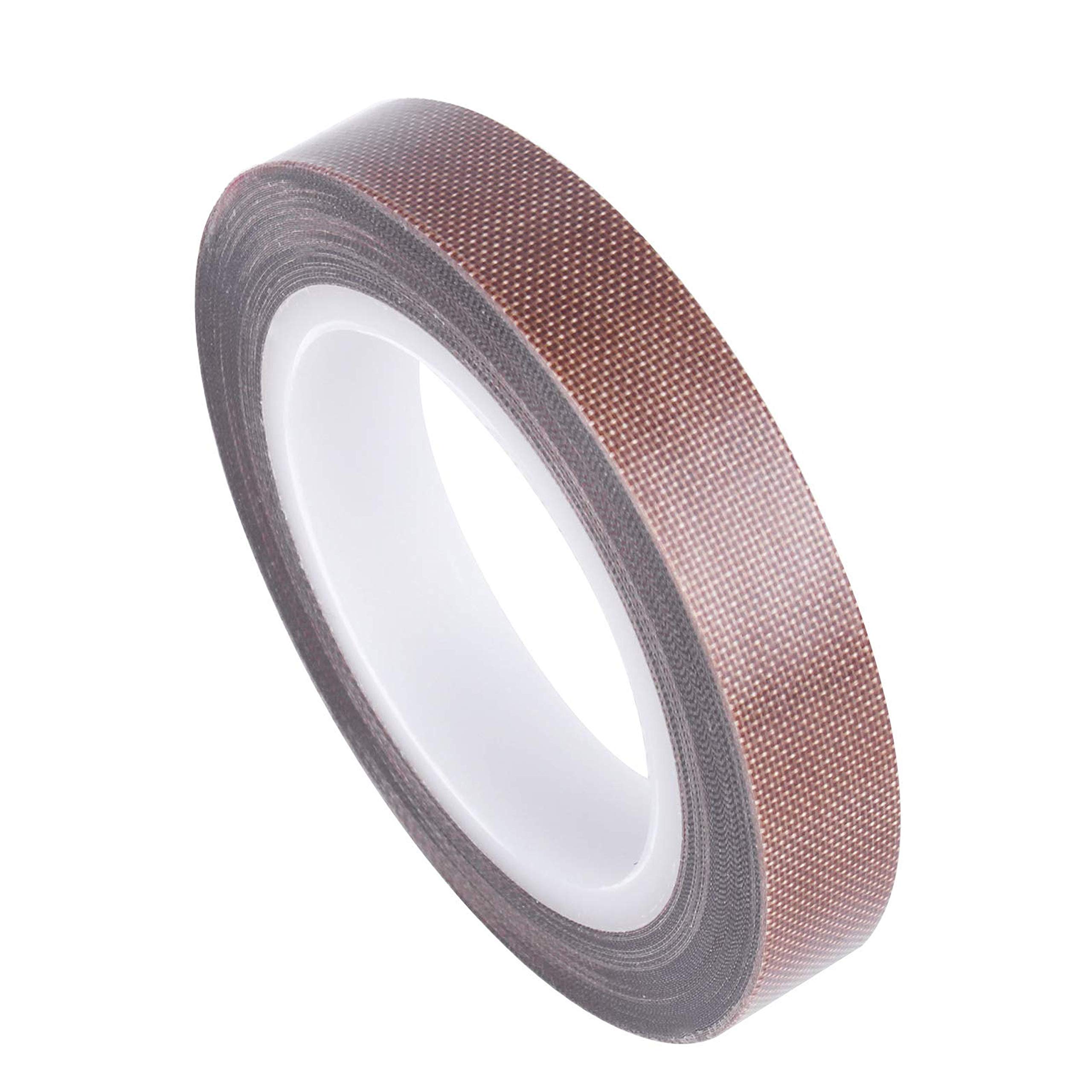 Teflon Tape, 1/2 in 30 ft Fabric PTFE Tape for Hand or Vacuum Impulse Sealer Machine , PTFE Coated Adhesive Tape for FoodSaver Seal A Meal Weston etc.