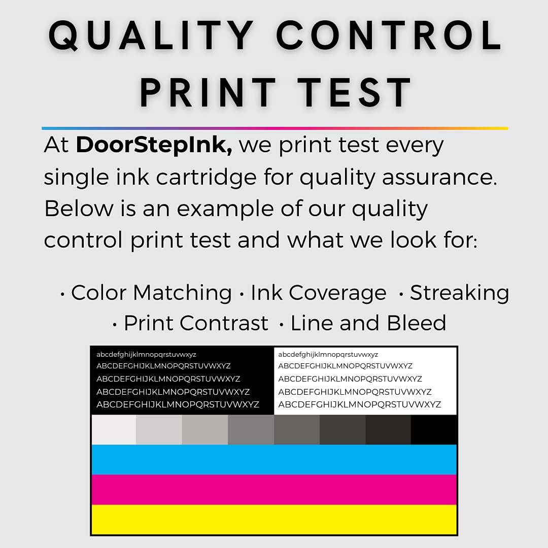 DoorStepInk Remanufactured in The USA Ink Cartridge Replacements for HP 62XL 62 XL Black C2P05 MICR for HP Envy 5540 5541 5542 5646 7640 800 OfficeJet 200 250 5740 8045 5745