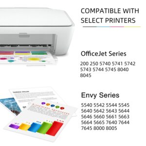 Ubinki Remanufactured Ink Cartridge Replacement for HP 62XL 62 XL (Tri-color, 2-Pack) HP62 XL HP62XL Color Cartridges for 7640 5660 7645 5540 5643 5644 5646 5660 5661 5740 8040 Printer