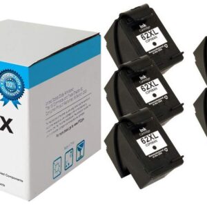 SuppliesMAX Remanufactured Replacement for HP Envy 5540/5545/5640/5660/5665/7640/7645/8000/8005 High Yield Inkjet Combo Pack (3-Black/2-Color) (NO. 62XL) (3-C2P05AN/2-C2P07ANVB)