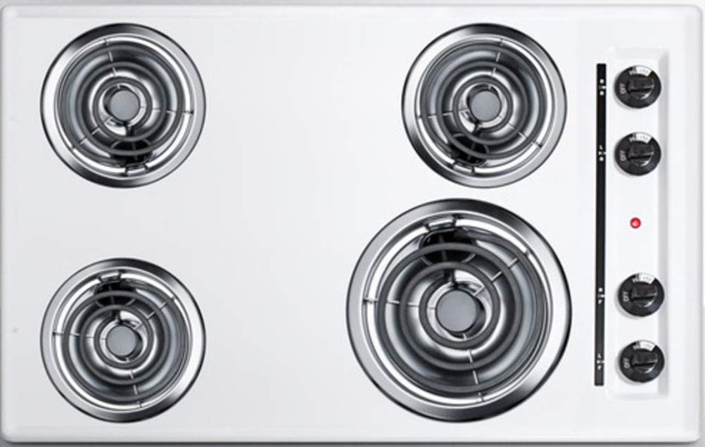 Summit WEL05 Electric Cooktop, White