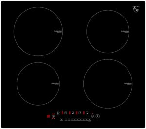 k&h 4 burner 24 inch built-in induction electric stove top ceramic cooktop touch control 240v 6000w in24-6004