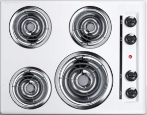 summit appliance wel03 electric cooktop, white