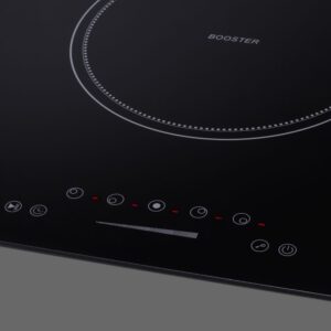 Summit SINC5B36W 36-inch 5 burner Digital Electric Induction Cooktop, White Ceramic Glass, 208V-240V, 9300W, Child lock, Energy Efficient, Timer, Easy to Clean