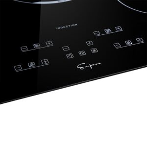 Empava Built-in 30 in. 240V Electric Stove Smooth Surface Cooktop Black with 4 Elements, 30IN