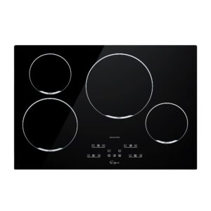 Empava Built-in 30 in. 240V Electric Stove Smooth Surface Cooktop Black with 4 Elements, 30IN
