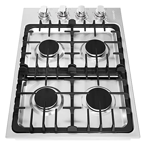 COSMO COS-DIC304 30 in. Gas Cooktop in Stainless Steel with 4 Italian Made Burners