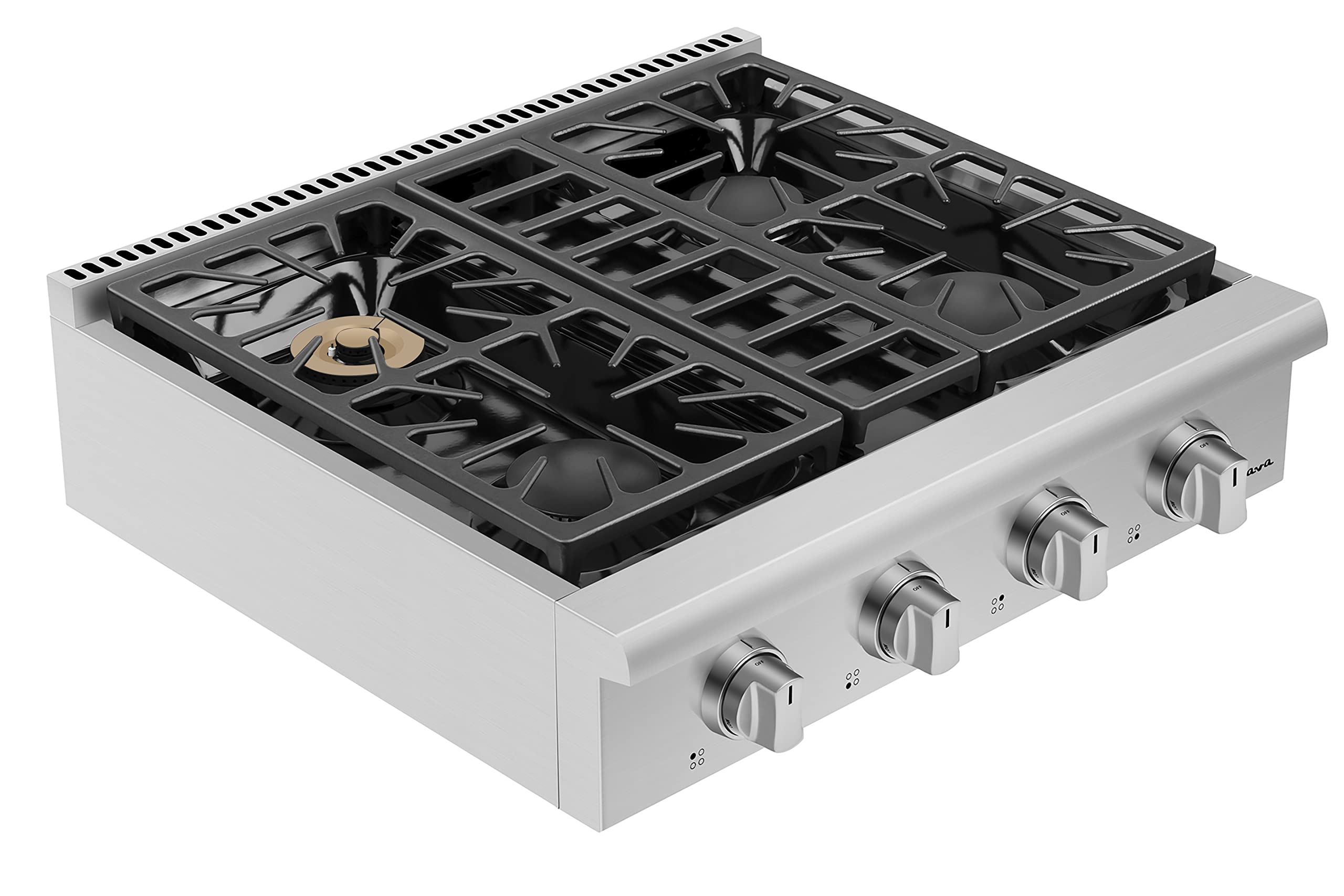 Empava 30 in. Slide-in Natural Gas Rangetop with 4 Burners in Stainless Steel, 30GC30
