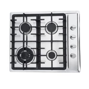 beyanee built-in gas cooktop, 4-hole built-in gas cooktop, 23-inch 4-burner gas cooktop, easy-clean gas cooktop for kitchen with electric ignition and flame-out system