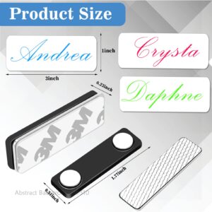 Magnetic Name Tags, 20-Pack Engravable Name Badge with Magnetic Backing, Reusable Name Tags(1" X 3")