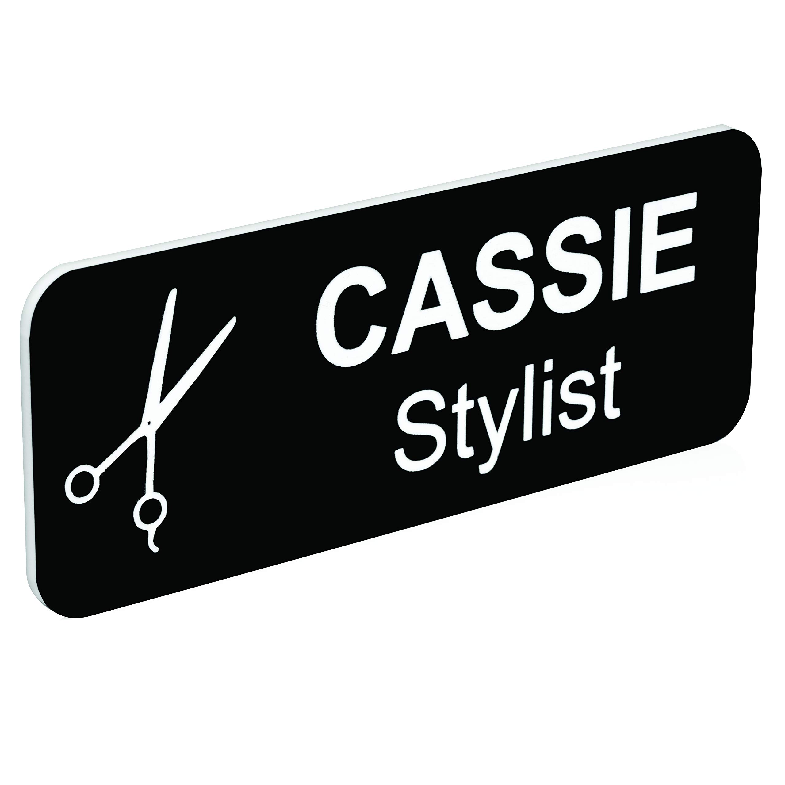 Custom Name Tag with Industry Logo - Teacher, Realtor, Dental, Medical, Stylist ID Badge