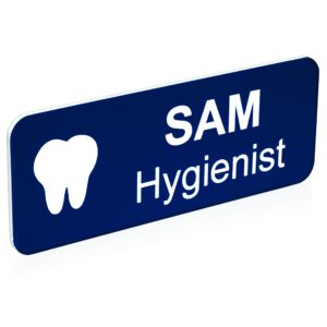 Custom Name Tag with Industry Logo - Teacher, Realtor, Dental, Medical, Stylist ID Badge