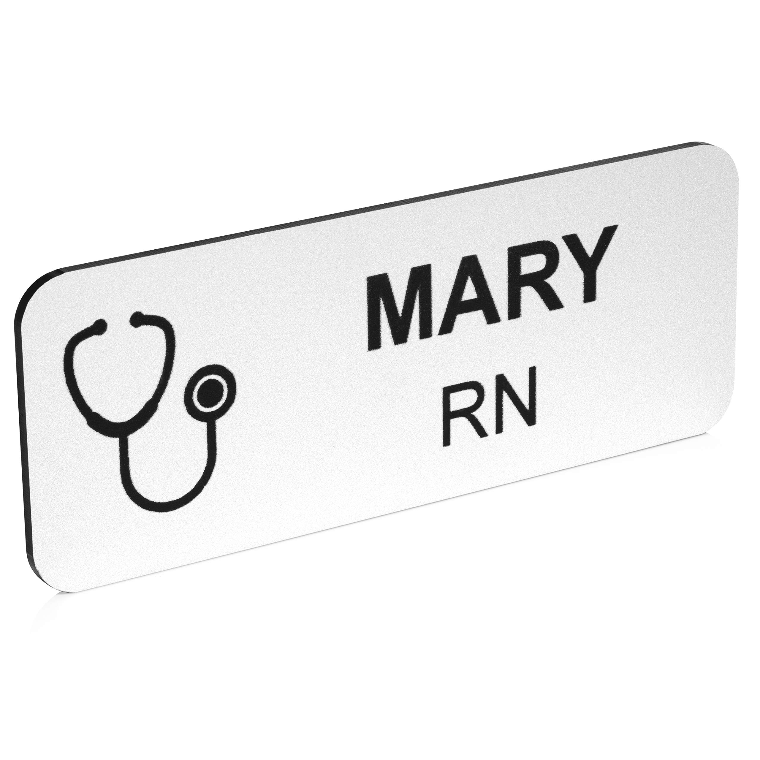 Custom Name Tag with Industry Logo - Teacher, Realtor, Dental, Medical, Stylist ID Badge