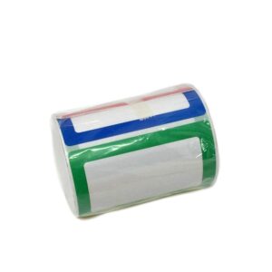 Shop4Mailers Colorful Bordered Name Tag Sticker Labels Rolls of 200 (1 Roll)