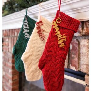 Stocking Name Tags, Stocking Tags, Stocking Name Tags Personalized, Name Tags For Christmas Stockings, Christmas Stocking Name Tags, Stocking Tags Personalized - Stocking Not Included (Font 142)