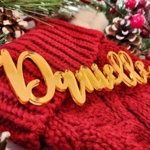 Stocking Name Tags, Stocking Tags, Stocking Name Tags Personalized, Name Tags For Christmas Stockings, Christmas Stocking Name Tags, Stocking Tags Personalized - Stocking Not Included (Font 142)