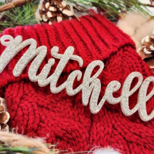 Stocking Name Tags, Stocking Tags, Stocking Name Tags Personalized, Name Tags For Christmas Stockings, Christmas Stocking Name Tags, Stocking Tags Personalized - Stocking Not Included (Font 142)