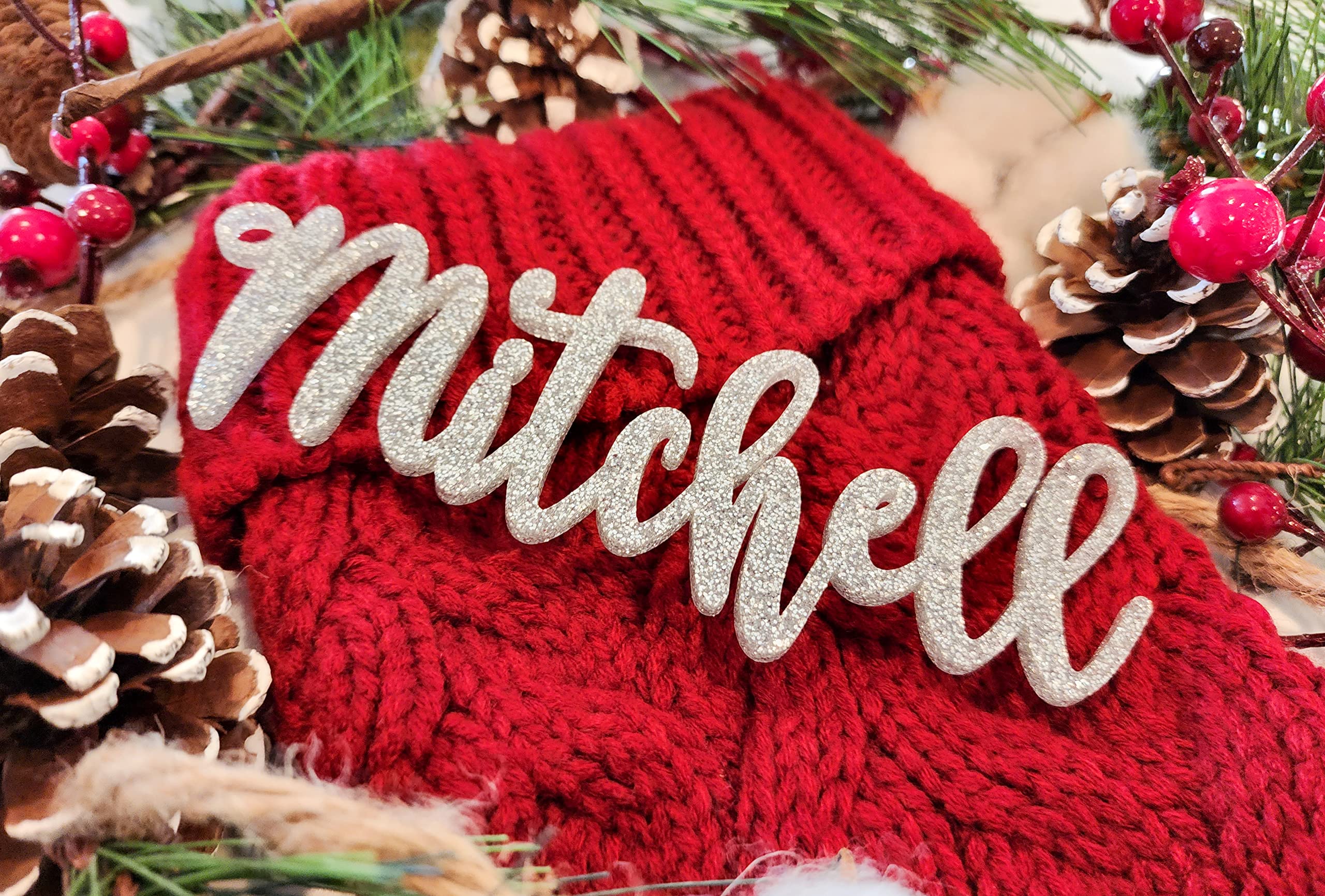 Stocking Name Tags, Stocking Tags, Stocking Name Tags Personalized, Name Tags For Christmas Stockings, Christmas Stocking Name Tags, Stocking Tags Personalized - Stocking Not Included (Font 142)