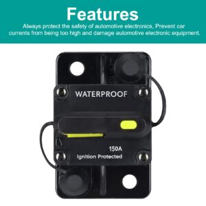 150 Amp Circuit Breaker,with Manual Reset,12V-48V DC, for Car Marine Trolling Motors Boat ATV Manual Power Protect and Automotive Marine Boat Audio System Protection