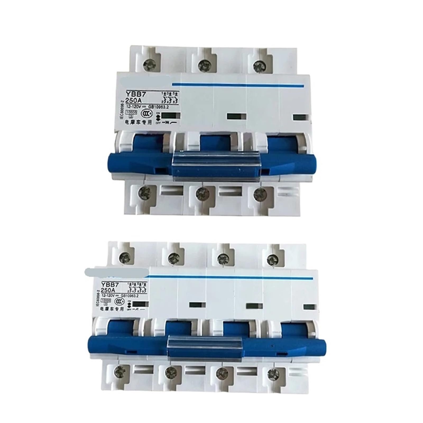 1PCS 3P/4P DC Circuit Breaker 12v 24v 36v 48v 60v 72v 110v 120V 100A 150A 250A Suitable for Solar RV Lithium Battery Small Circuit Protector (Size : KL4-5b, Color : 100A)