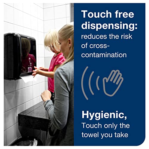 Tork Matic Paper Towel Dispenser, Intuition Sensor, Black, Elevation, H1, non-contact One-at-a-Time dispensing, 5511282