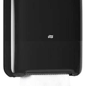 Tork Matic Paper Towel Dispenser, 5510282, Elevation Design - Paper Hand Towel Dispenser H1, One-at-a-Time dispensing with Refill Level Indicator, Black