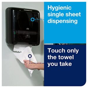 Tork Matic Paper Towel Dispenser, 5510282, Elevation Design - Paper Hand Towel Dispenser H1, One-at-a-Time dispensing with Refill Level Indicator, Black