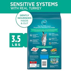 Purina ONE Sensitive Stomach, Sensitive Skin, Natural Dry Cat Food, +Plus Sensitive Skin and Stomach Formula - 3.5 lb. Bag