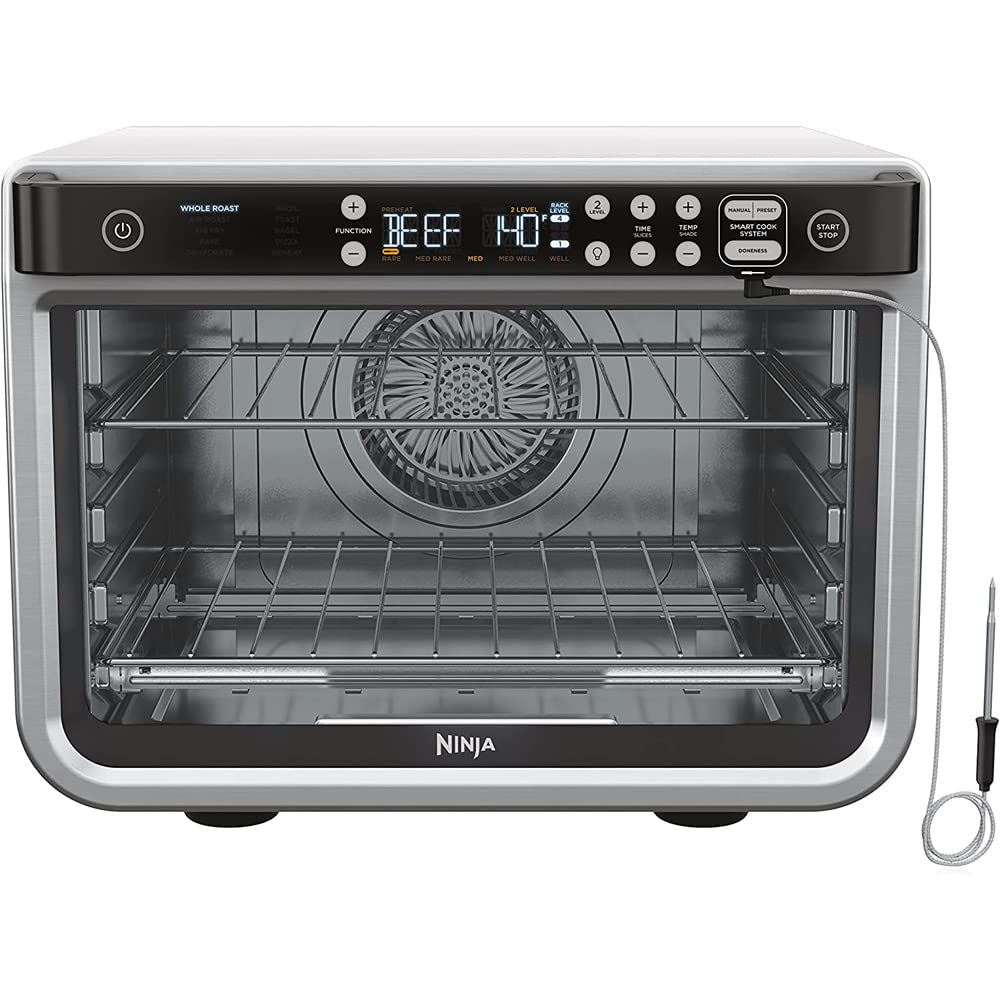 Ninja DT2550 Foodi 10-in-1 Smart XL Air Fry Oven (Renewed) Bundle with 3 YR CPS Enhanced Protection Pack