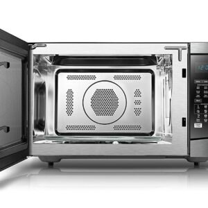 Toshiba EC042A5C-BS Microwave Oven with Convection Function, Smart Sensor, Easy-to-clean Stainless Steel Interior and ECO Mode, 1.5 cu. ft. , 1000W, Black Stainless Steel