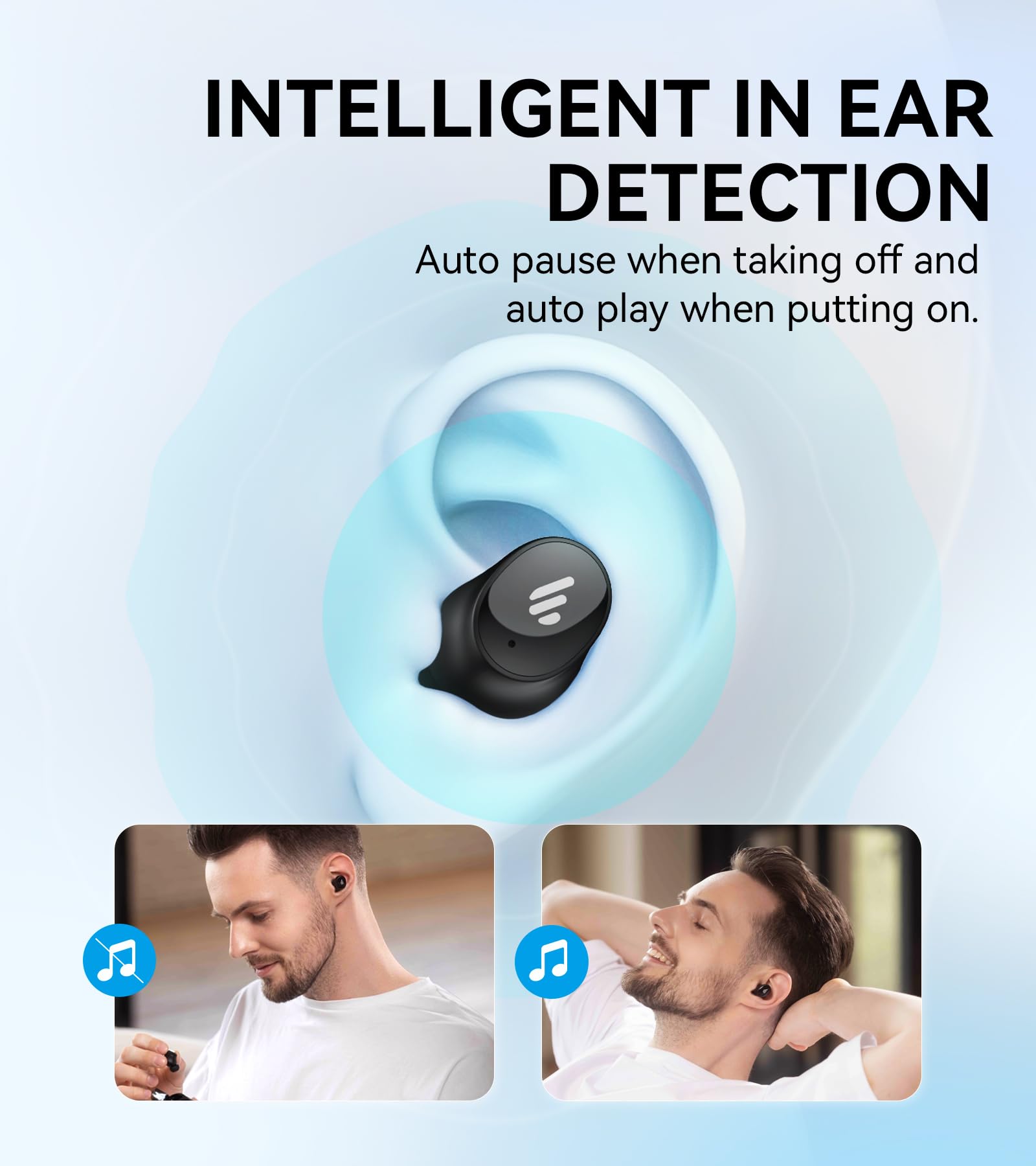 Edifier TWS1 Pro 2 Active Noise Cancellation Earbuds, 42dB Depth ANC, AI-Enhanced Calls with 4 Mics, in-Ear Detection, Fast Charging, Bluetooth 5.3