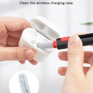 Sampoet 4-in-1 AirPod Cleaner Kit, Multi-Function Cleaning Tool for Airpods Pro 1 2 3, Cleaning Pen with Soft Brush for Earbuds Bluetooth Earphones Case Mobile Phone (Black 1 Pack)