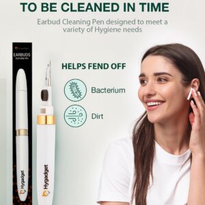 Hygadget Multi-Function Earbuds Cleaner Kit Pen, Hybuds Pen 1.0 Compatible for Cleaning Most Bluetooth Noise Cancelling Headphone, Earphones Such as AirPod Pros 1 2, Samsung Buds and Charging Cases