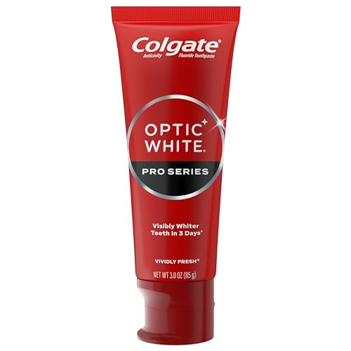 Colgate Optic White Pro Series Whitening Toothpaste with 5% Hydrogen Peroxide, Vividly Fresh, 3 Oz Tube