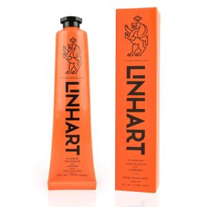 linhart whitening toothpaste – teeth whitening, enamel strengthening natural and organic toothpaste with mint flavor (3.5 oz)