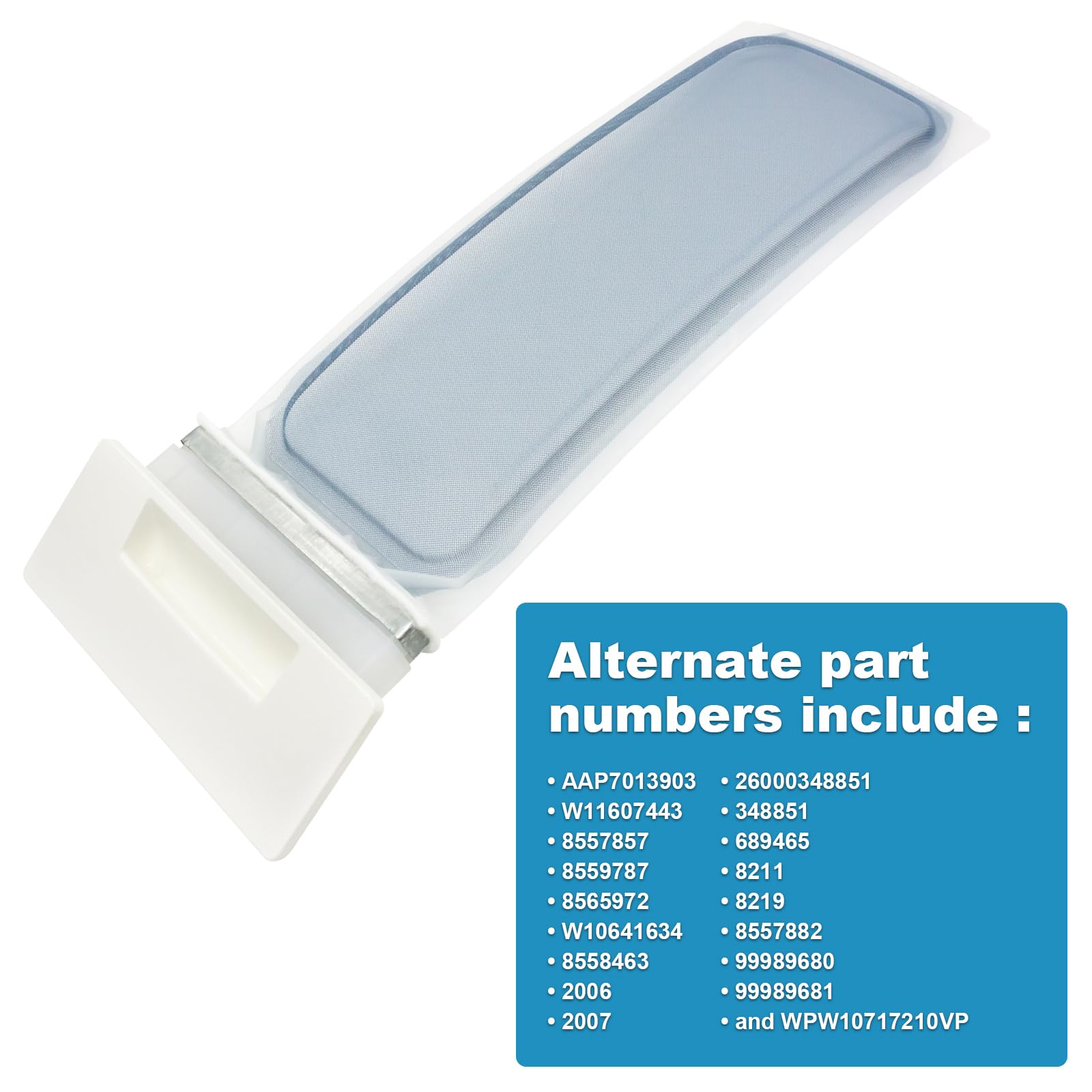 W10717210 Dryer Lint Screen Filter White Replacement for 8557882 W10641634 8558459 8558463 8559787- Compatible with Whirlpool Kenmore Estate Maytag Dryer Lint Trap