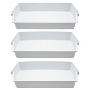 siwdoy (pack of 3) 2187172 door shelf bin compatible with whirlpool kenmore amana refrigerator replaces wp2187172, 2187194k, ap3853103, ps328468, white