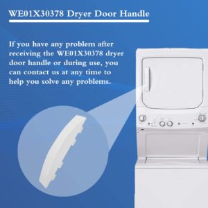 PANDEELS WE01X30378 Dryer Door Handle - Replacement for G-E, Ken-more Washer/Dryer - Replaces WE01X25878, WE01X30378-50PK, WE1M1068, 4958906, AP6983534, PS12743305, EAP12743305