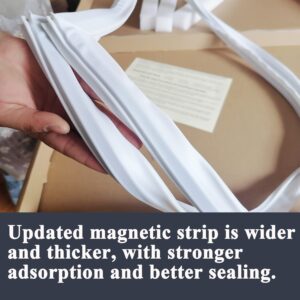 White Freezer Door Seal Gasket 5304507199 Replacement Part AP6037262 Compatible with Frigidaire Refrigerator, Replaces 5304507208, 216522312, 216522362, 216522313, 4454918, PS11770643, 65.8” by 31.5”