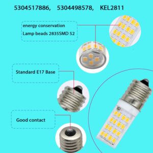 LaWana 5304517886 KEI D28a KEL2811 White Light LED Bulb Compatible with Frigidaire Kenmore Electrolux Crosley 100V-265V Freezer Lamp(White Light)