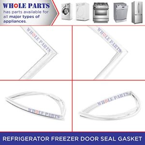 Whole Parts Refrigerator Freezer Door Seal Gasket (White) Part# 5304502761 - Replacement and Compatible with Some Electrolux, Kenmore, Crosley, White Westinghouse and Frigidaire Refrigerators