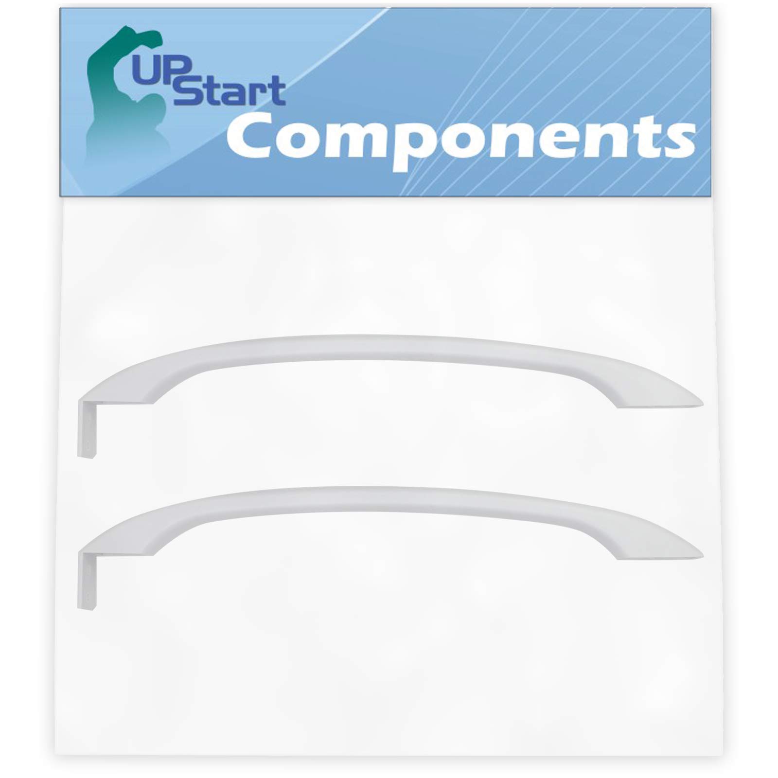 2-Pack 218428101 Refrigerator Door Handle Replacement for Kenmore/Sears 25363802200 Refrigerator - Compatible with 218428101 White Door Handle - UpStart Components Brand