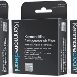 [9918 Filter OEM Mania] 469918 3-Pack Compatible with Kenmore Elite Air Filter Replacement for LG refrigerator air filter LT120F ADQ73214402, ADQ73214404, ADQ73214405