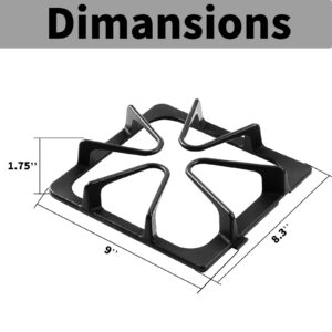 W10447925 Burner Grates Replacement Parts For Whirlpool Stove Parts Maytag, Amana, Inglis, Kirkland, Kenmore Range Parts and More Brand Stove Rack Range Top Burner Rack Sets 4 Pieces