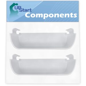 2-Pack 240323001 Refrigerator Door Bin Replacement for Kenmore/Sears 25353622301 Refrigerator - Compatible with 240323001 White Door Bin - UpStart Components Brand