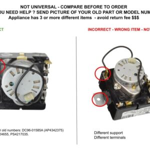 GLOB PRO SOLUTIONS 131905500 CKD2378 Dryer Timer 3" Length Approx. 9 Terminals Replacement for and compatible with Frigidaire Kenmore White Westinghouse Heavy DUTY