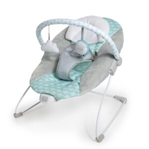 ingenuity ity bouncity bounce vibrating deluxe baby bouncer seat, 0-6 months up to 20 lbs (goji)